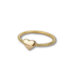 CALLIE SMOOTH HEART RING