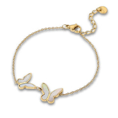 ELYNA DUO MOTHER OF PEARL BUTTERFLY BRACELET
