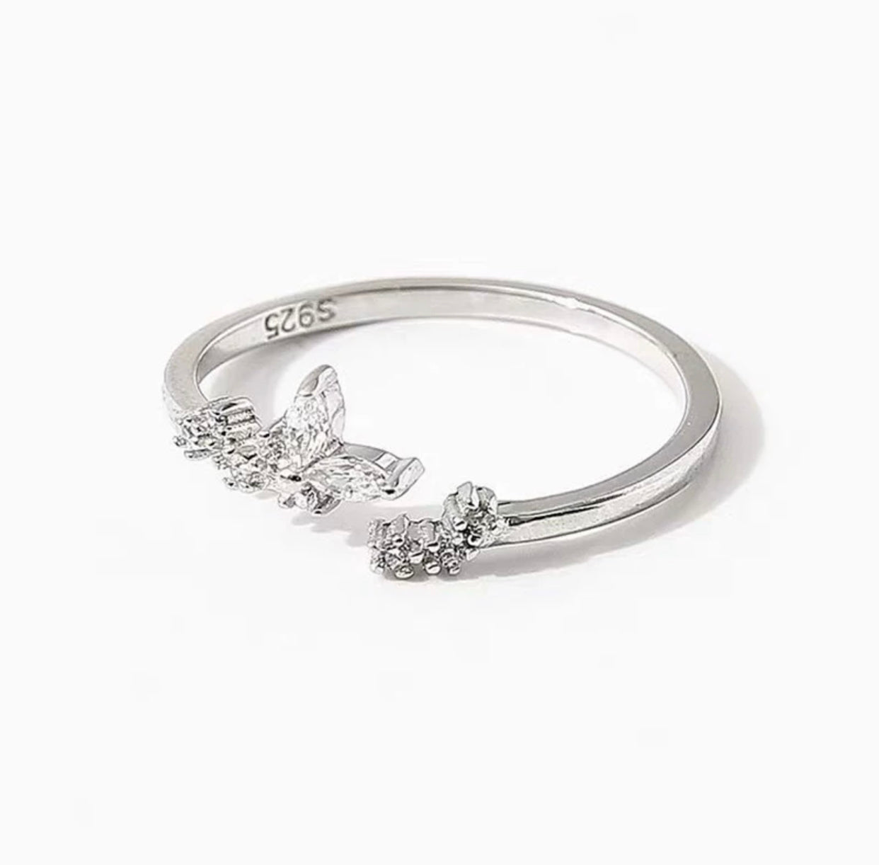 CATERNIA DAINTY BUTTERFLY STERLING SILVER  RING