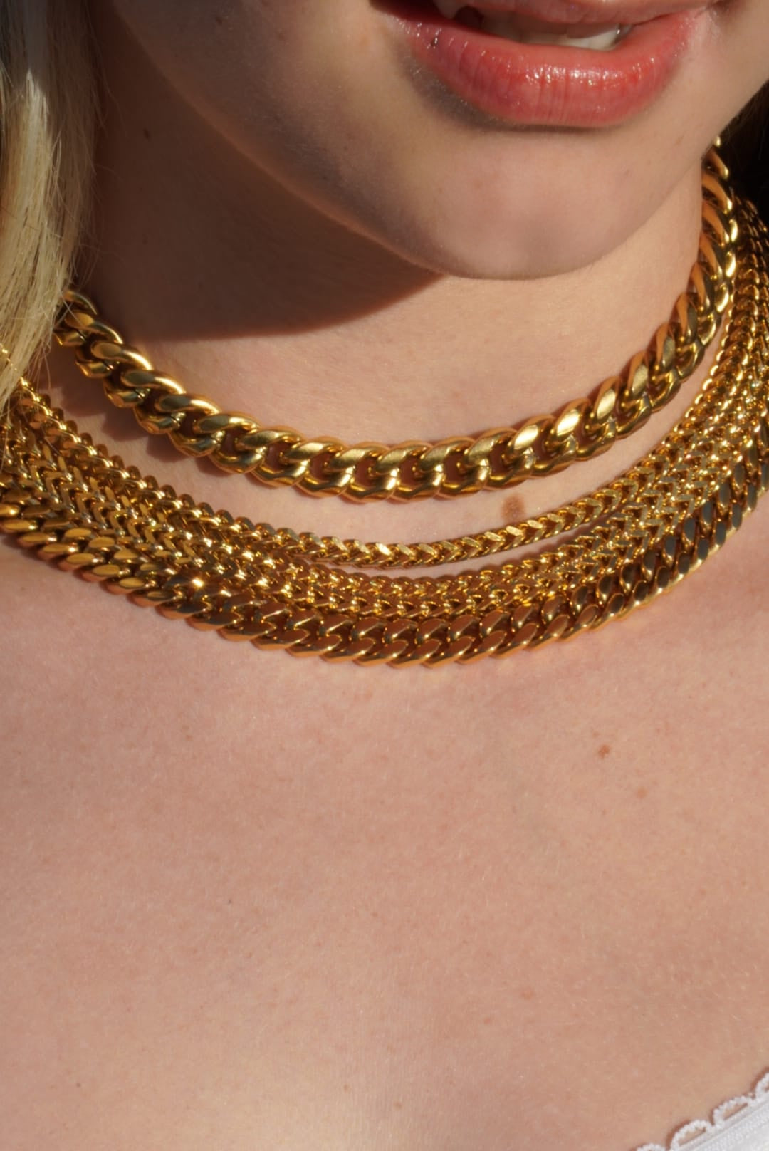 PASQUALINA CUBAN LINK WITH BOX CLASP NECKLACE