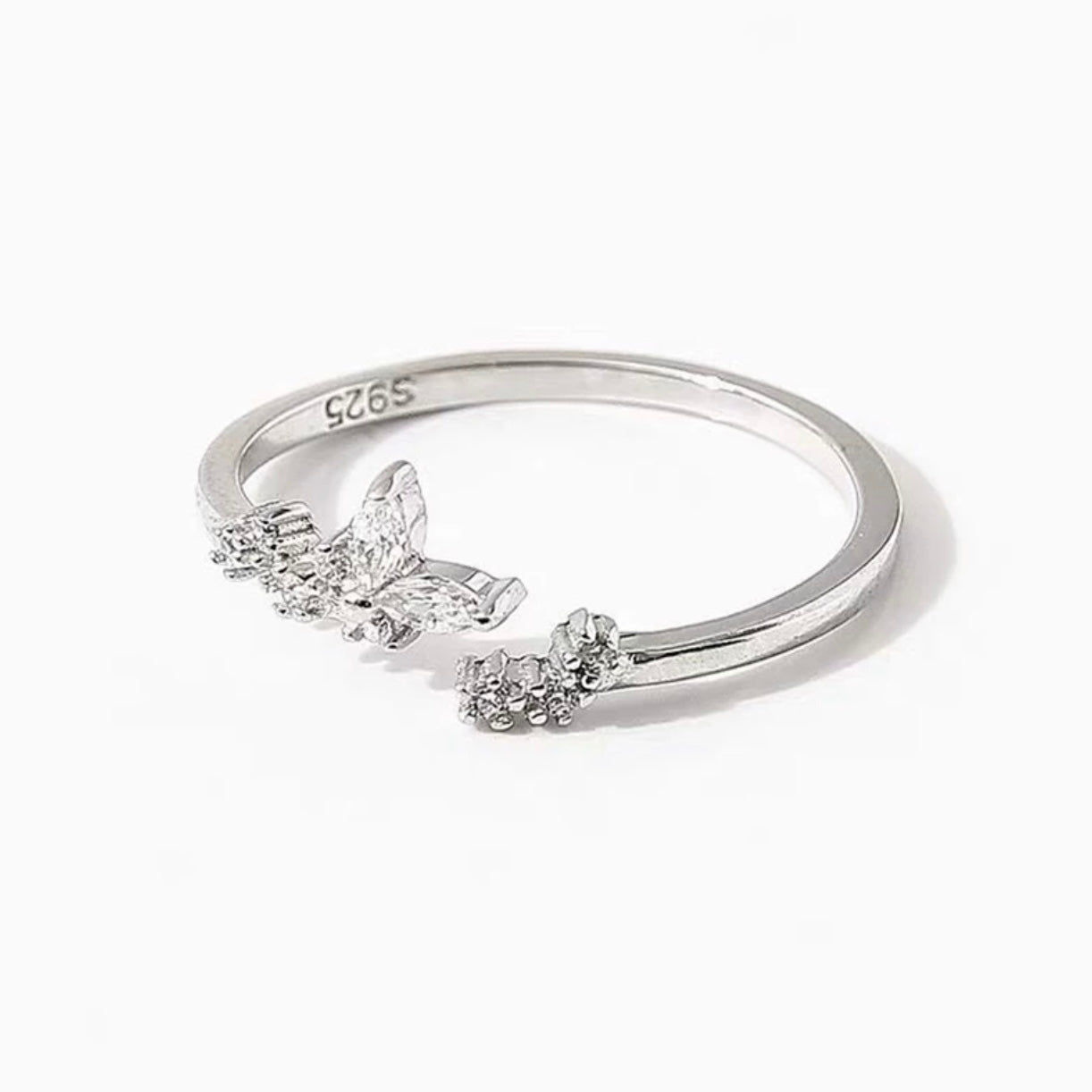 CATERNIA DAINTY BUTTERFLY STERLING SILVER  RING