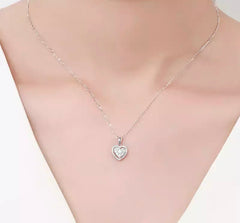 MALISSA STERLING SILVER HEART PENDENT NECKLACE