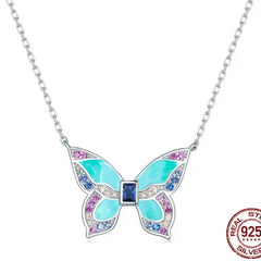 VICENTA STERLING SILVER HANDCRAFTED BUTTERFLY NECKLACE