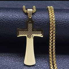 LORENZO CLASSIC MENS CROSS NECKLACE