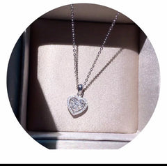 MALISSA STERLING SILVER HEART PENDENT NECKLACE