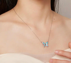 VICENTA STERLING SILVER HANDCRAFTED BUTTERFLY NECKLACE